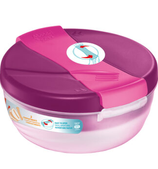 Lunch Bowl Origins a 3 scompartimenti 1,4 lt rosa Maped