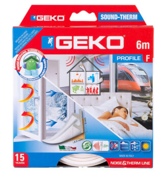 Guarnizione per l’isolamento di porte e finestre SOUND-THERM 6mt bianco Geko