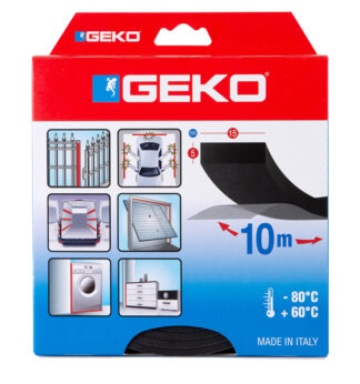 Guarnizione adesiva in neoprene per serramenti MUSS 15x5mmx10mt Geko