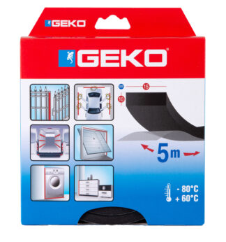 Guarnizione adesiva in neoprene per serramenti MUSS 15x10mmx5mtt Geko