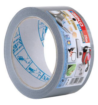 Nastro telato americano USA PREMIUM 50mmx25mt argento Geko