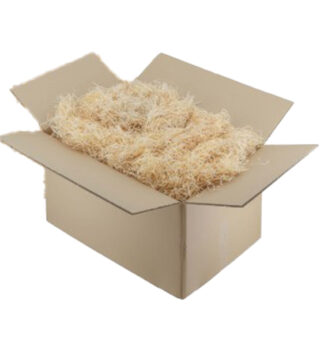 Scatola trucciolo da imballaggio in legno color paglia 5kg