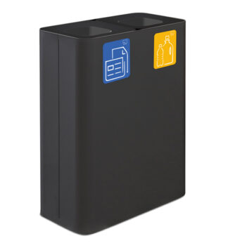 Gettacarte da interno Pure in acciaio nero Stilcasa