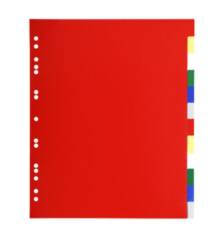 Separatore neutro a 12 TACCHE in PPL colorato A4 Maxi 93H Exacompta
