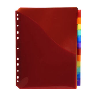 Divisori neutri 12 tasti A4 MAXI c/portaetichetta Col.ass Pp 46971E Exacompta