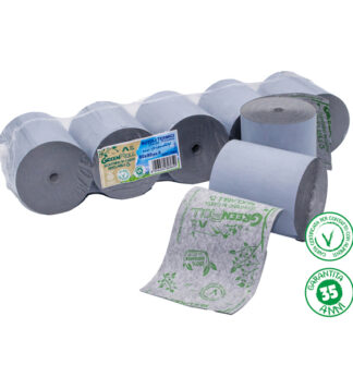 Blister 5 rotoli RC carta termica Green Roll 48gr 79mm x 80mt Ø78mm - Ricicl.