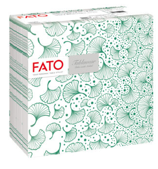 50 tovaglioli 40x40cm Linea tablewear Biloba verde foresta Fato