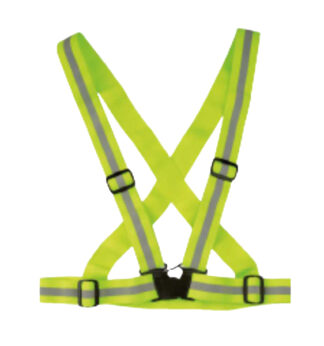 Bretella alta visibilita' regolabili CROSS BELT giallo fluo Tg. Unica