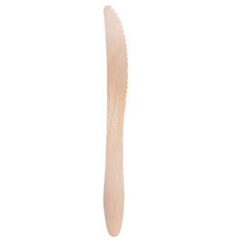 100 Coltelli monouso in legno 16,5cm Signor Bio