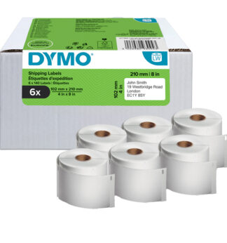 Value Pack 6 rotoli etichette LW DHL102mmx210mm SOLO PER LW5XL Dymo