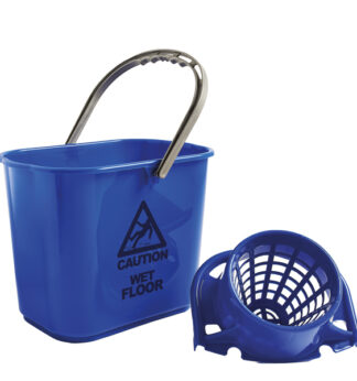 Secchio con strizzatore esterno Polar 15L blu Perfetto
