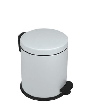 Pattumiera a pedale New Bin Basic 5L bianco