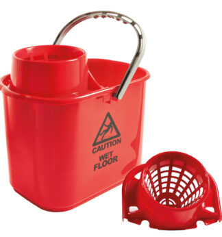 Secchio con strizzatore esterno Polar 15L rosso Perfetto