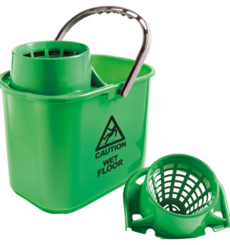 Secchio con strizzatore Polar 15L verde Perfetto