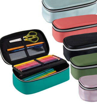 Portapenne ovale XL 13x22x7cm colori assortiti Favorit