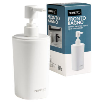 Dispenser sapone liquido Pronto Bagno 450ml bianco Perfetto