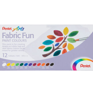 Set 12 colori base per tessuto Fabric Fun Pentel