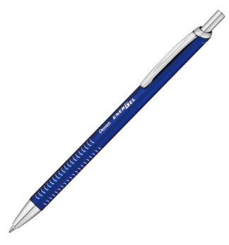 Roller EnerGel Metal Slim punta 0.7mm fusto blu Pentel