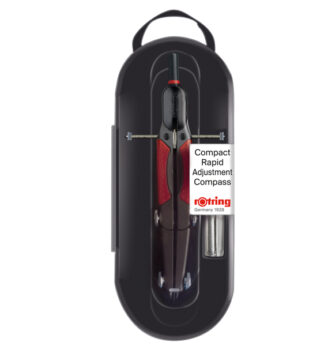 Compasso c/regolazione 360mm set 3 pz Rotring