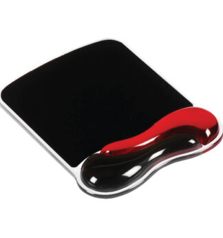 Duo Gel Tappetino per mouse rosso/fumo-Kensington