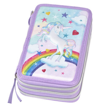 Astuccio 3 zip Unicorn Edition Faber Castell