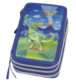 Astuccio 3 zip Dinosaur Edition Faber Castell