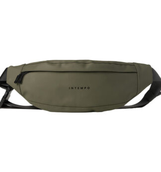 Marsupio Drop gomma antipioggia dim. 37x14x5cm verde InTempo