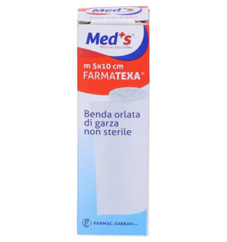 Scatola 12 bende di garza orlata 10cm x 5mt