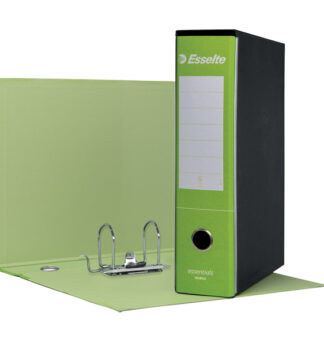 Registratore ESSENTIALS G75 verde chiaro dorso 8cm f.to protocollo ESSELTE