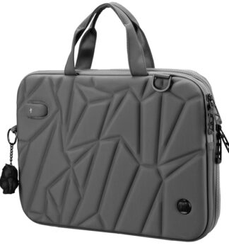 Borsa porta notebook 16" Vacallo grigio chiaro Swiss