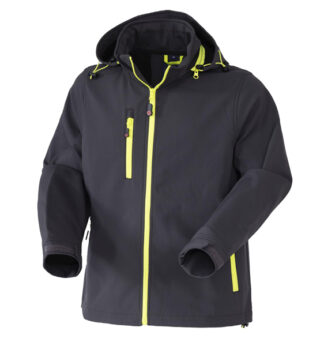 Giubbotto Softshell R Boost tg L antracite/giallo fluo Rossini