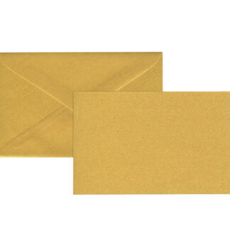 Biglietto Natale semplice neutro c/busta 9x14cm oro Sadoch