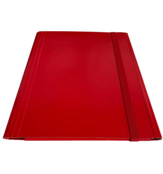 Cartella c/elastico piatto rosso dorso variabile Starline