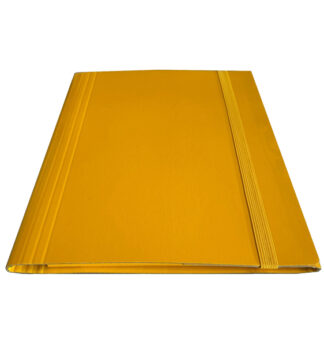 Cartella c/elastico piatto giallo dorso variabile Starline