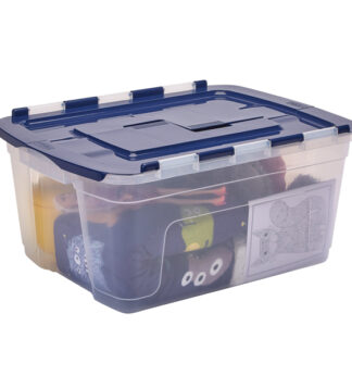 Contenitore multiuso con coperchio a cerniera 43x59xH28cm 45L Bankers Box